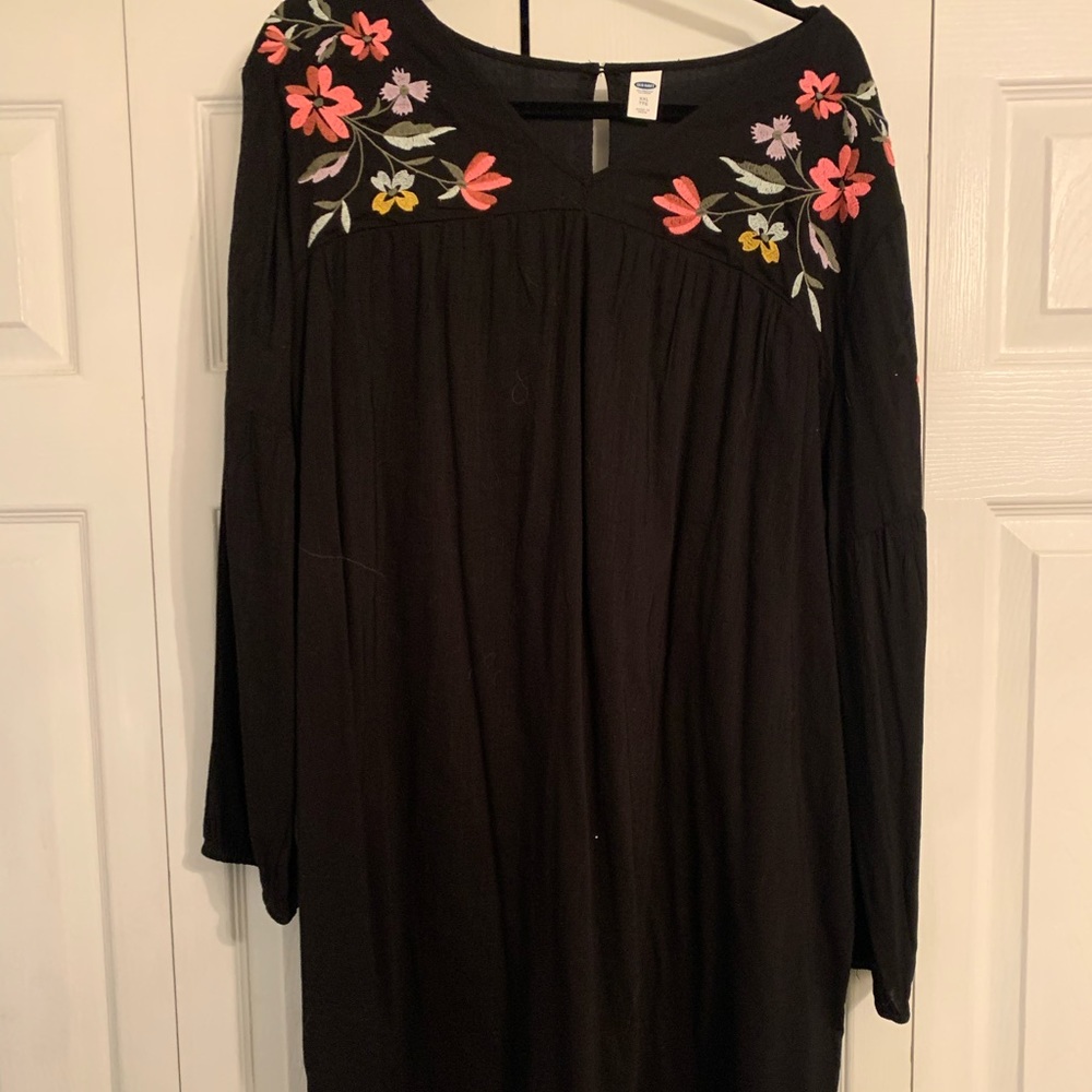 Black Embroidered Dress